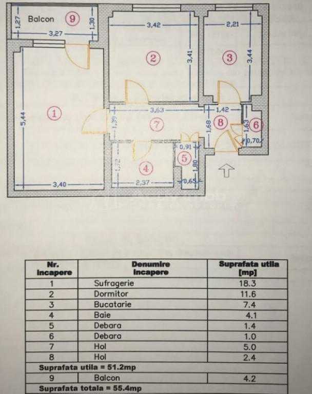 2 Camere, Baicului (Aleea Cislau)