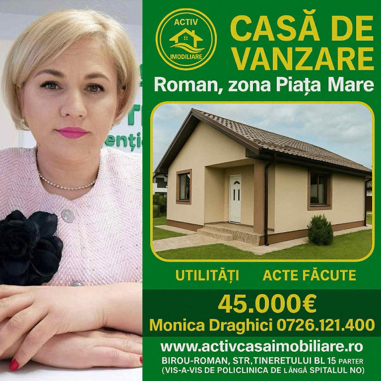 Casa in Roman, de vanzare