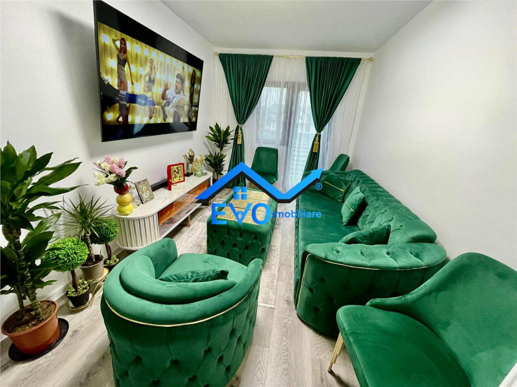 Apartament 3 camere, de , 2 bai, mobilat si utilat, bloc nou