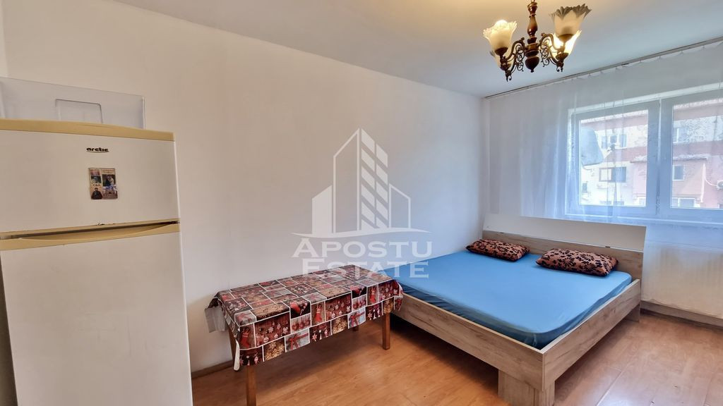 Garsoniera mobilata, 22mp, etaj intermediar, zona Buziasului