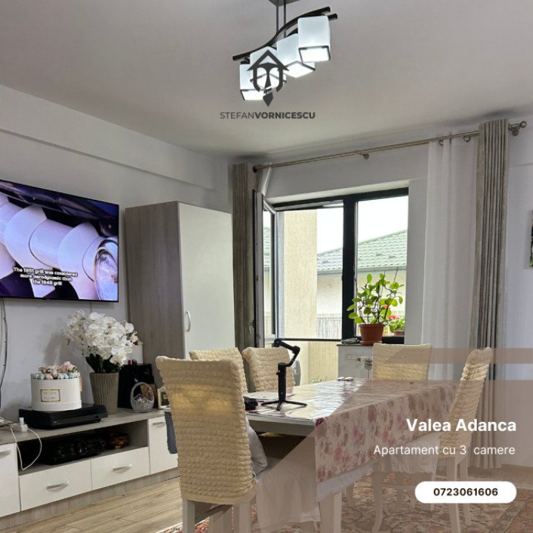 Apartament cu 3 camere | Valea Adâncă | 85 mp