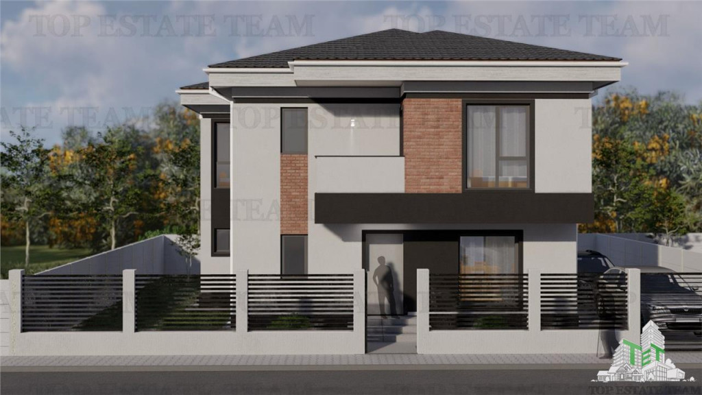 Casa individuala 4 camere P 1 Pod cu placa, balcon, terasa