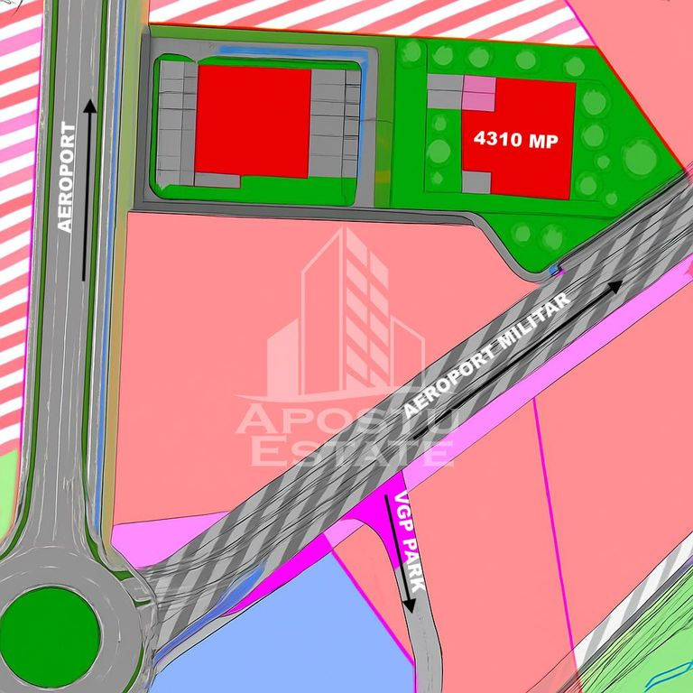Parcela de teren 4310 mp, zona VGP- Aeroport,