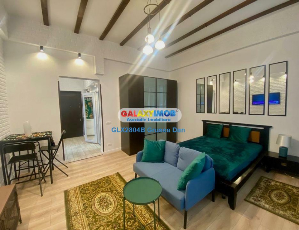 Cismigiu studio chic 45mp 1980 | pat AC centrala | balcon |