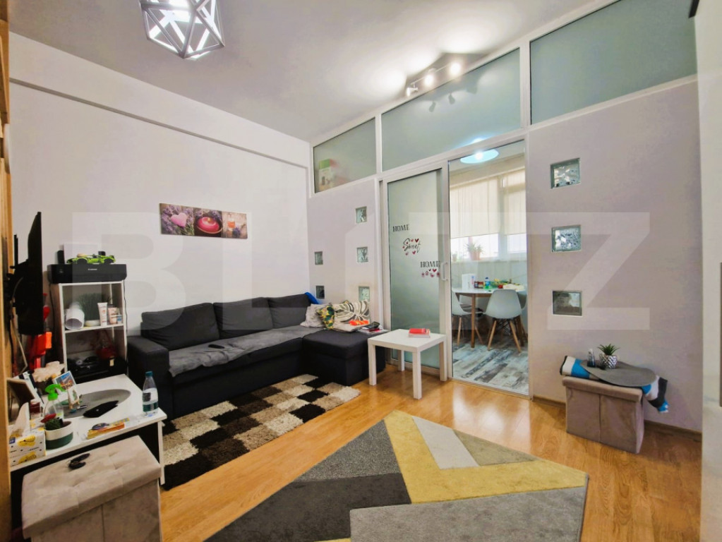 Apartament 2 camere, 43 mp + balcon, zona Penny