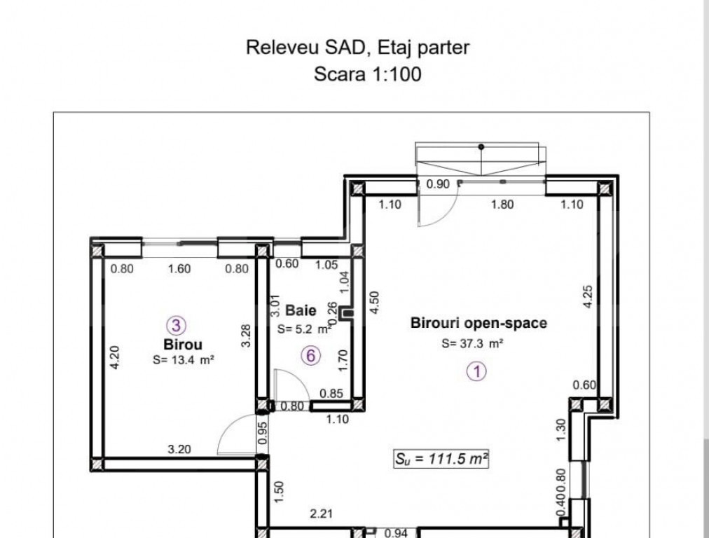 Apartament cu 2 camere, cu destinație SAD, în Dumbrăvița