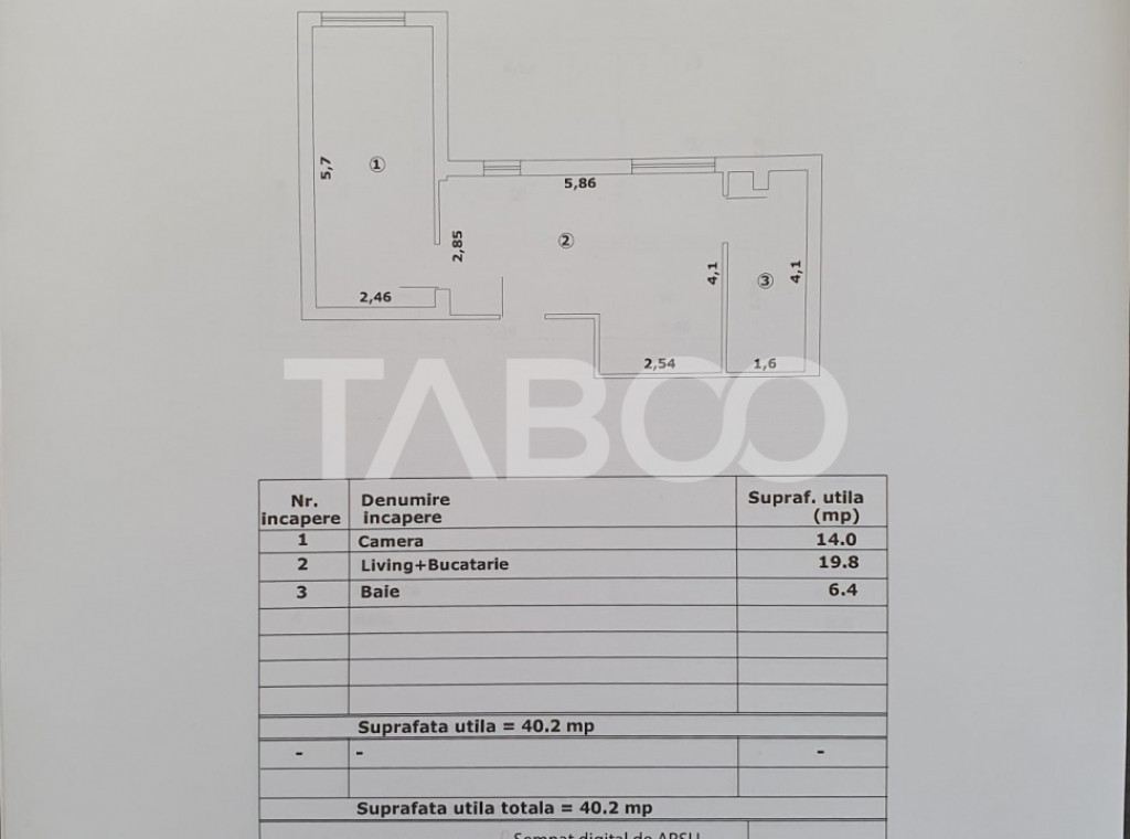 Apartament de vanzare 2 camere 40 mp utili constructie 2025