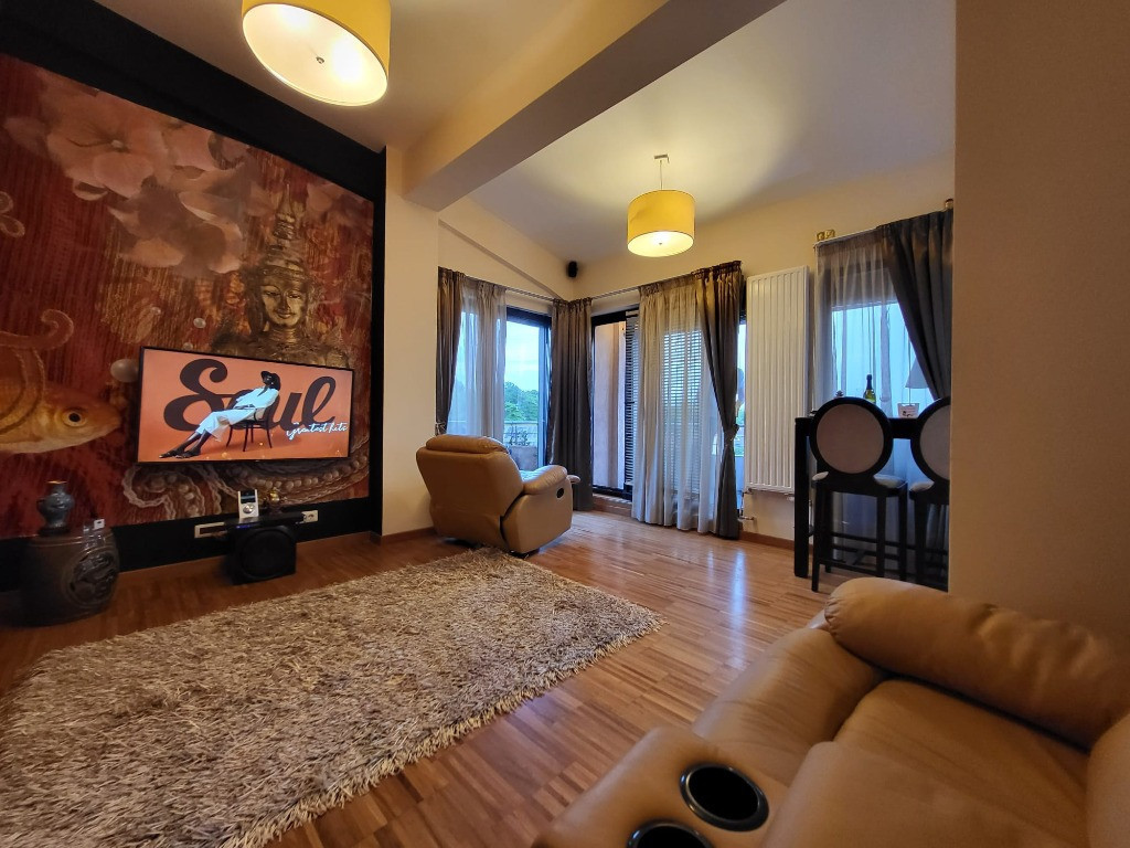 Parc Bazilescu-Apt.58 mp, centrala termica, loc parcare, mobilat/utila