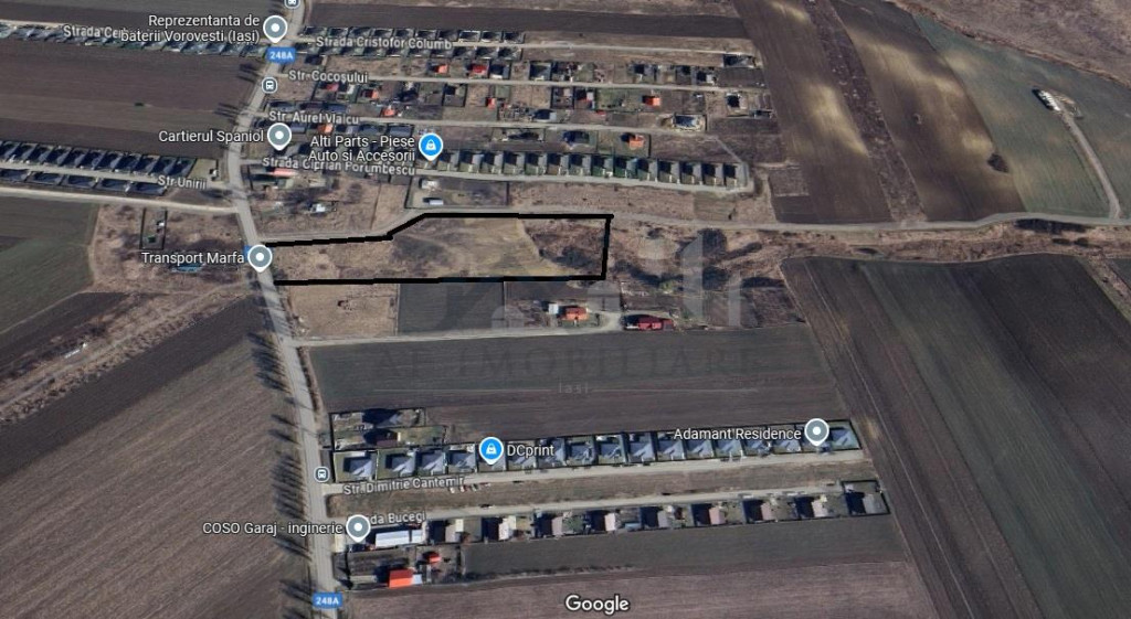 Vorovesti TEREN 10000mp intravilan la soseaua pricipala cu u