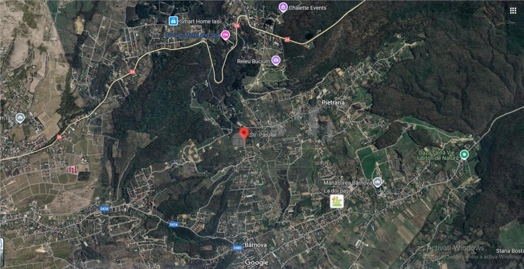 Bucium - Pietrarie teren 4277mp.intavilan, cu utilitati, par