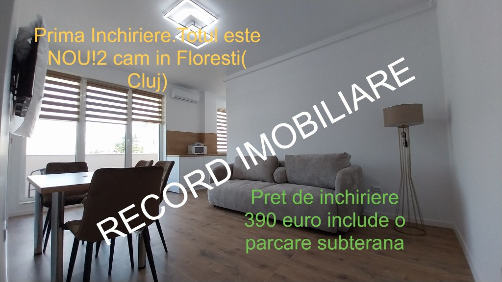 Prima Inchiriere! Ap.2 CAMERE, et.1, LIFT,zona Eroilor,Floresti