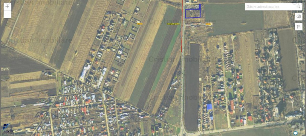 Teren 3900 mp deschidere 48 m la Centura 40 euro/mp