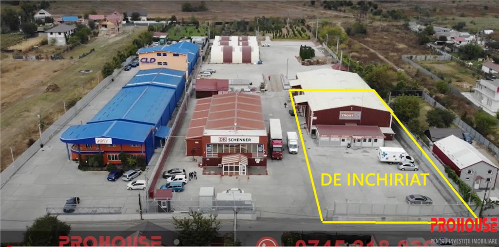 Hala moderna, izolata termic rampa platforma betonata -