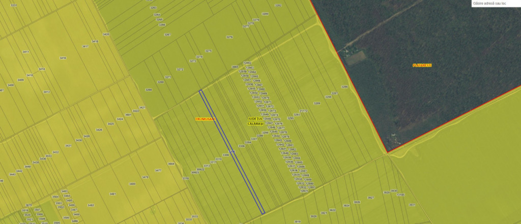 Teren agricol extravilan Frumusani