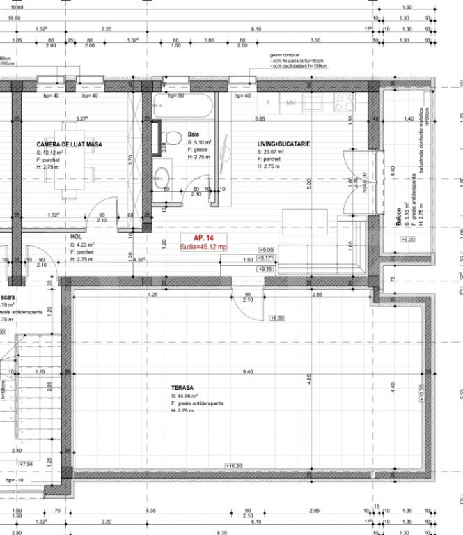Zona Esso! Apartament mobilat/utilat cu 2 camere, 1 balcon,