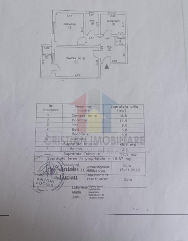 LIBER! Ap 2 cam Garii confort 1- Decomandat 53 mp