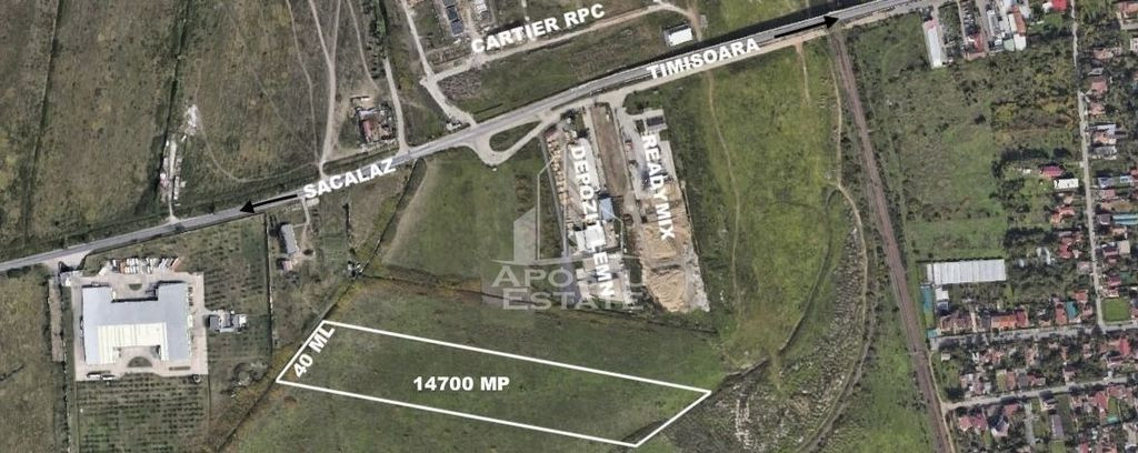 Teren industrial 14700 mp, zona in plina expansiune, Mehala.