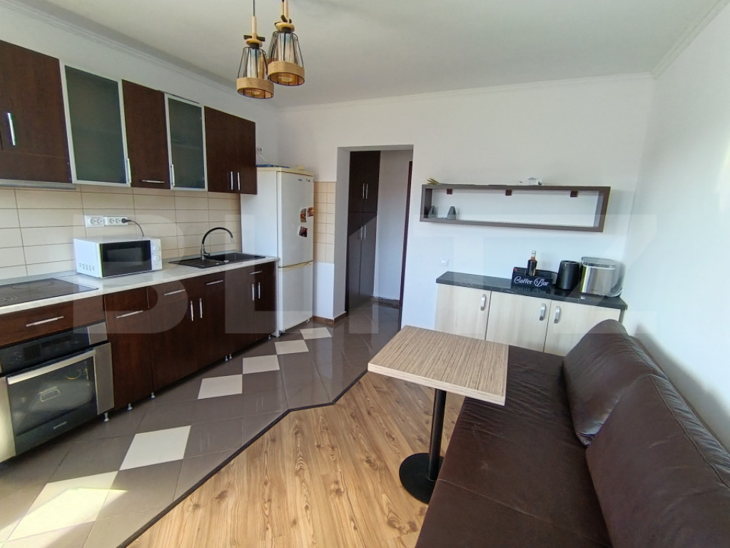 Apartament cu 2 camere, în suprafață de 39 mp și o teras