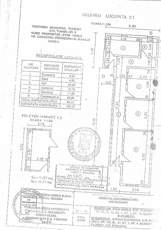 Casă + Anexă cu potențial strada Tunari – Ploiești