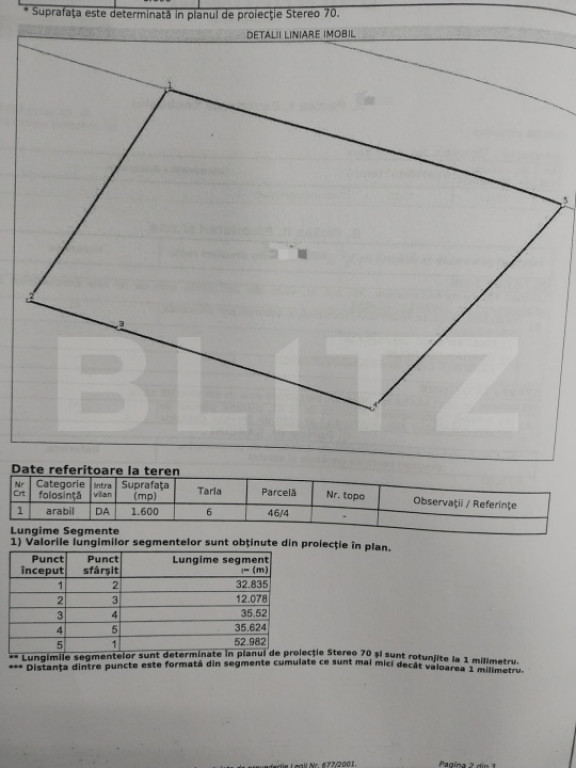 Parc Chindia/ Teren Intravilan 1.600 mp / Deschidere 82 ml