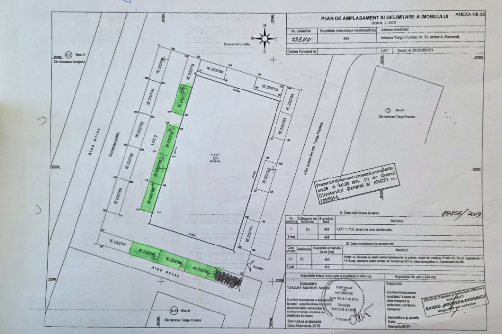 Vanzare locuri de parcare piata Progresul-Intrarea Targu Fru