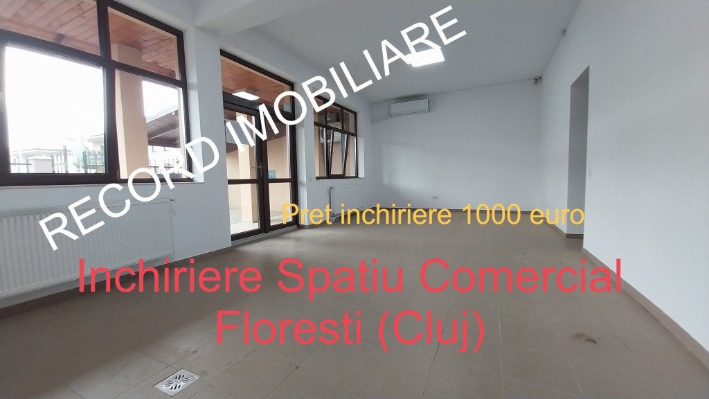 Spatiu comercial 80 mp, gradina 30 mp,terasa 40 mp Floresti
