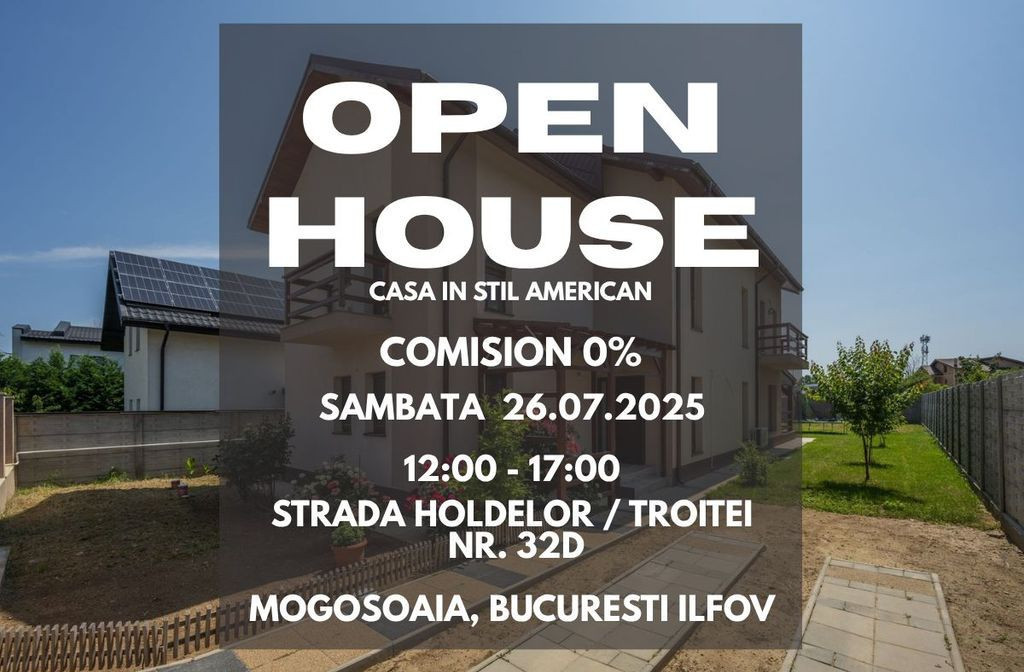 Casa în Stil American ! Mogosoaia/Chitila ! Regie Proprie !