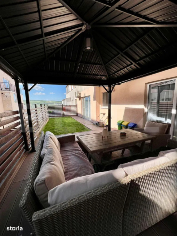 Apartament cu 2 camere, mobilat modern, gradina, zona Vivo