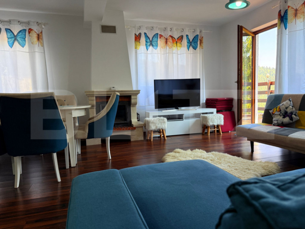 Apartament 2 camere, 70 mp utili+80mp terasa, Predeal