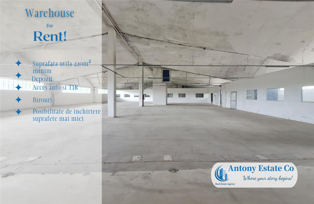 Hala Industriala, Depozit de inchiriat, Calea Clujului, Orad