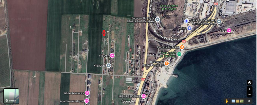 Teren intravilan Agigea zona Roro-Pescarie