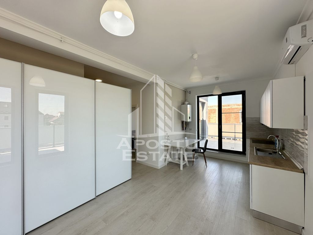 Apartament cu 2 camere, terasa 30 mp, 2 locuri de parcare