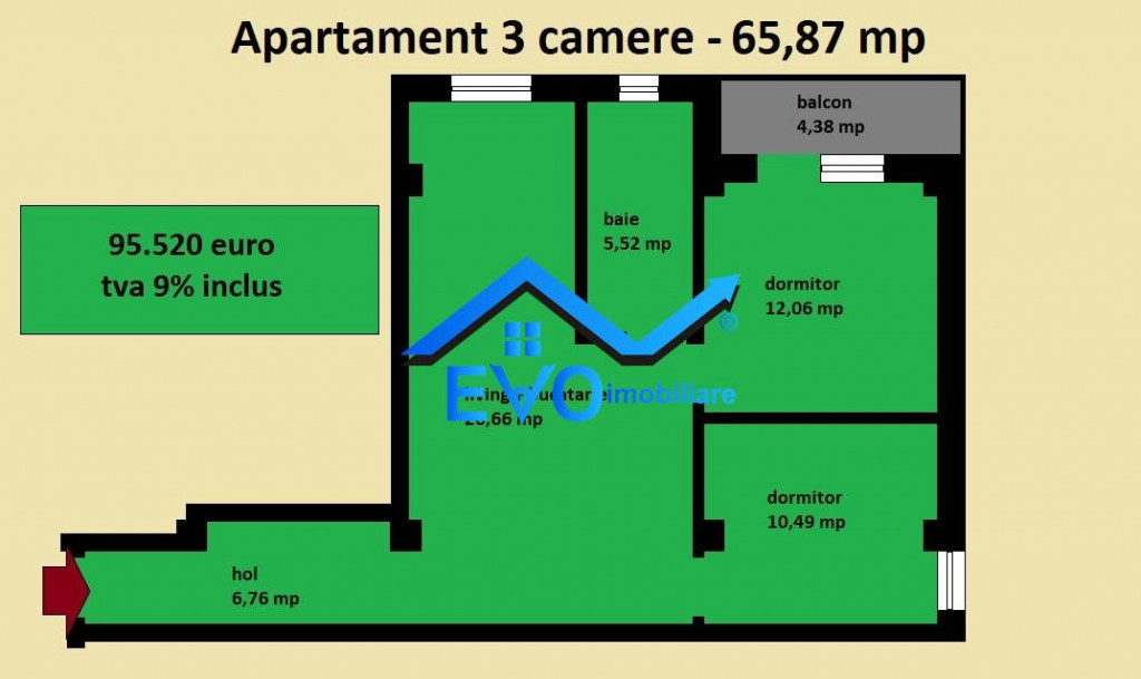 Apartament 3 camere Pepiniera Tudor Neculai Cug
