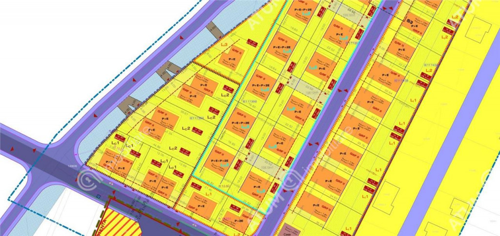 Teren intravilan de 543 mp cu PUZ constructie duplex in Cris