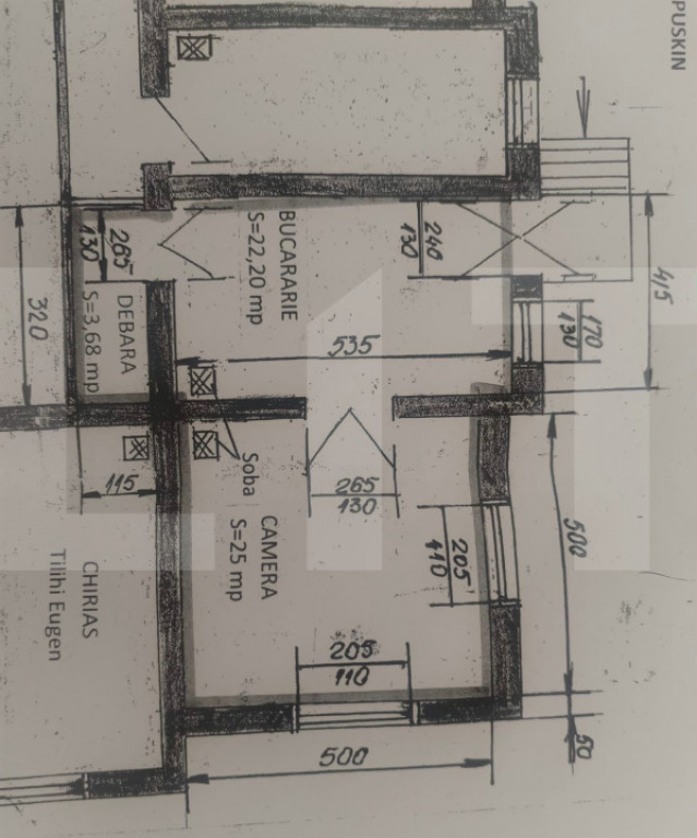 Casa cuplata, 51 mp utili+29mp teren pentru garaj, curte com