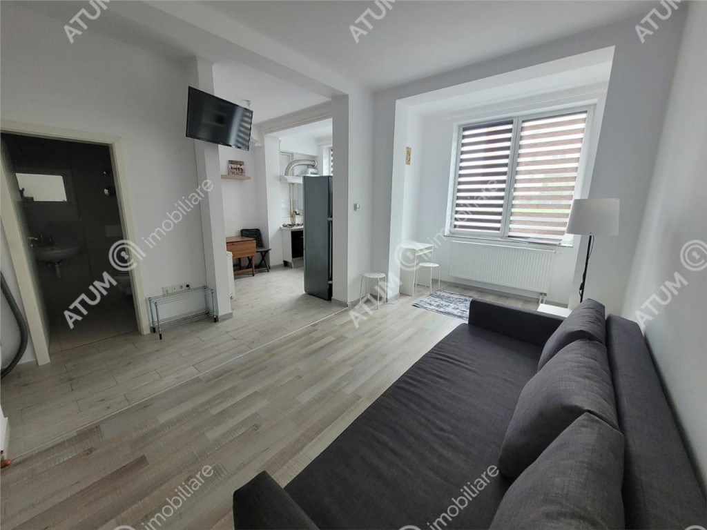 Garsoniera studio de 32 mp utili cu boxa in Zona Doamna Stan