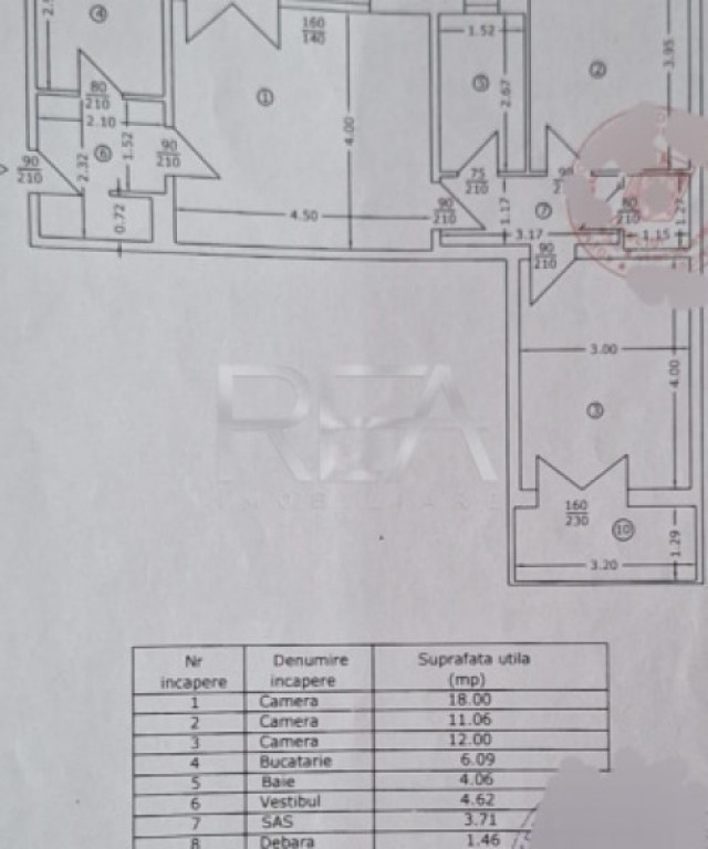 3 camere 5/9, zona Uverturii-Teatrul Masca