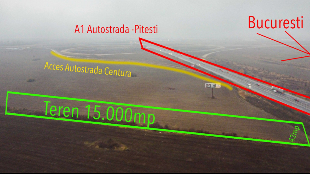 Oportunitate de investitie, teren intravilan 15.000 mp Cioro