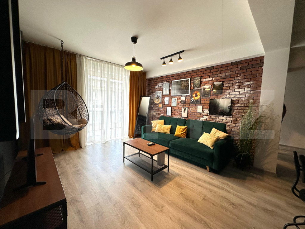 Apartament cu 2 camere, mobilat și utilat cu parcare privat