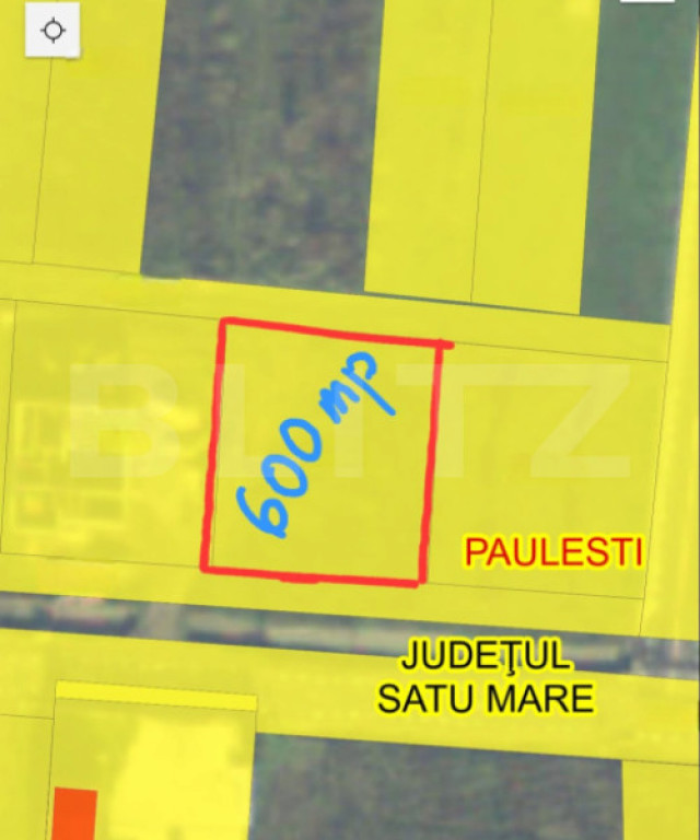 Teren intravilan 600 mp. Paulesti