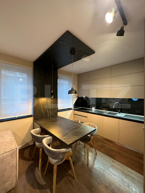 Apartament cu 1 cameră modern în bloc nou, zona centrală