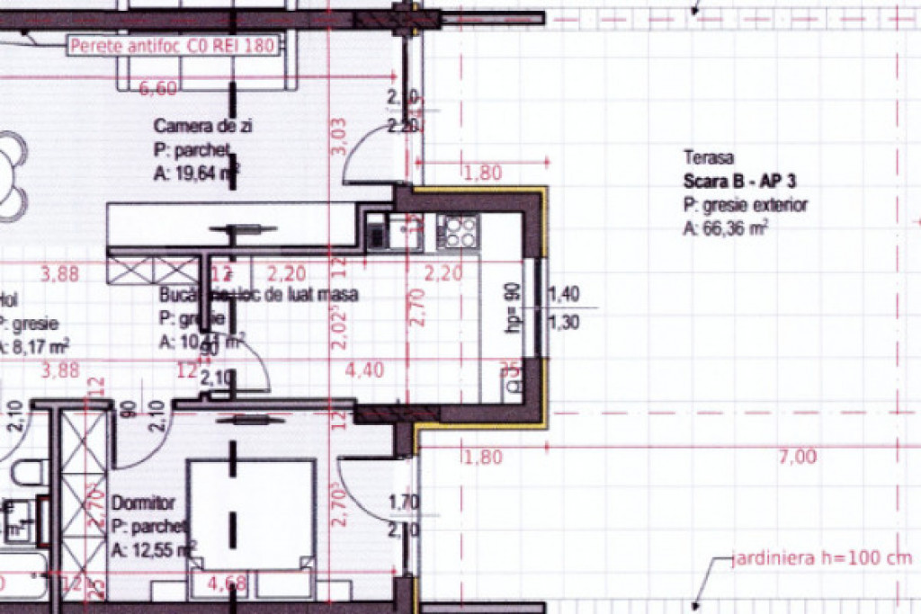 Apartament cu 2 camere 55,3mp + parcare, Soporului–aproape