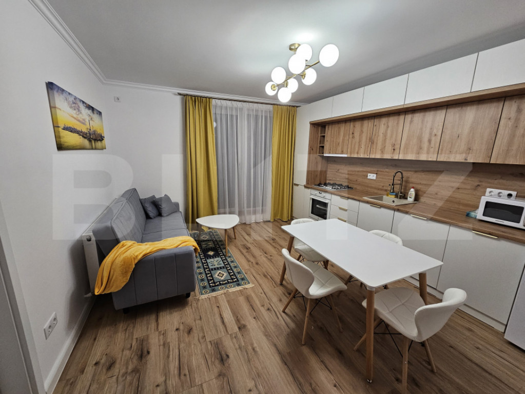Apartament super finisat si mobilat, 42 mp, dressing, zona B