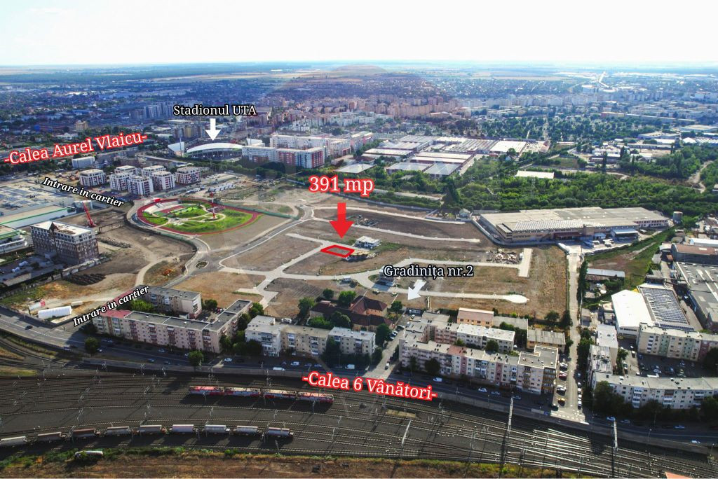Teren de vânzare pe colț, cu deschidere dublă – 40 m...