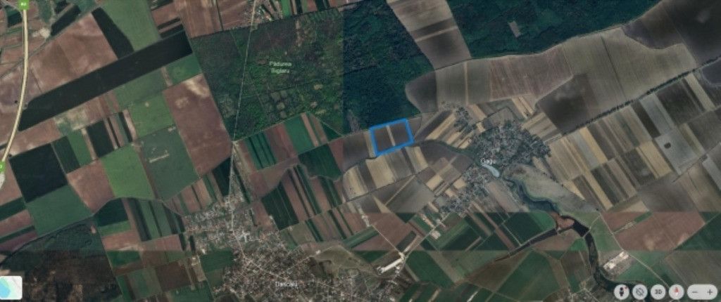 Teren de vanzare in Ilfov, Gagu, deschidere 74ml, 20762mp, 155.715euro