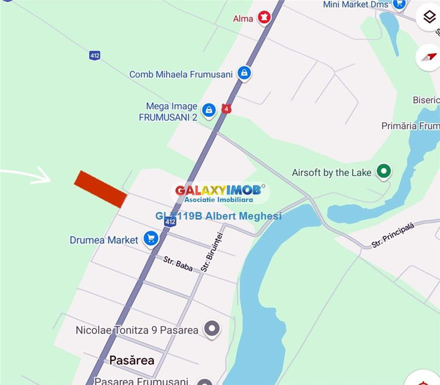 Teren 2852 mp Frumusani ideal pentru case