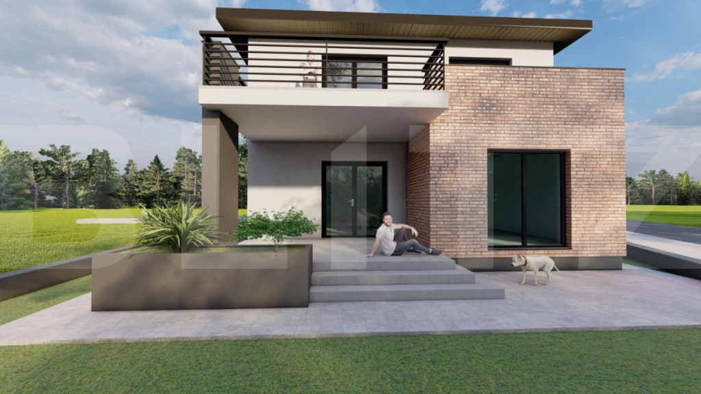 Casă individuală P+1 | Lugoj | 4 terase | 433,35 mpu curt