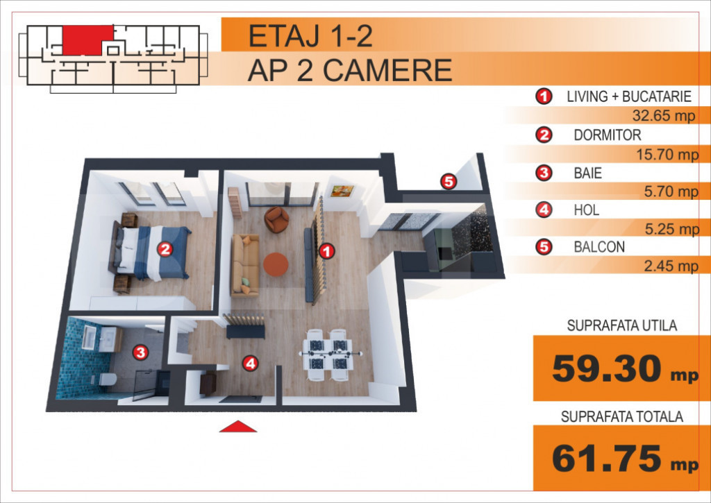 Comision 0%! Apartament 2 camere, EXCLUSIV in Blitz, zona Im