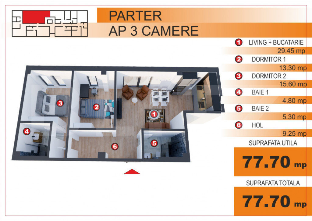 Comision 0%! Apartament 3 camere, EXCLUSIV in Blitz, zona Im