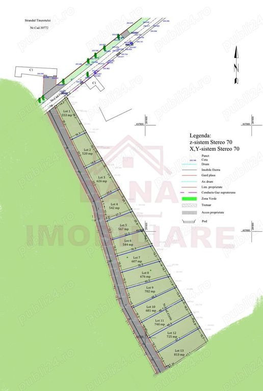 TEREN INTRAVILANT DE VĂNZARE,ÎN ZONA TEIUȘULUI, OR.CAR...